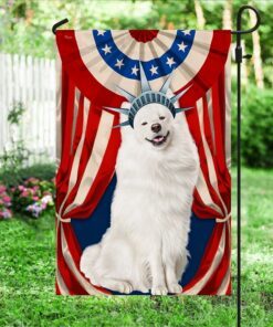 samoyed flag happy independence day for 4th of july bnn118fv6 7750