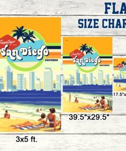 san diego california flag summer beach lnt426f 4285