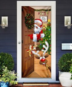 santa claus. christmas is coming door cover 7904