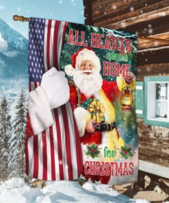santa claus all hearts come home for christmas flag mbh201f 7058