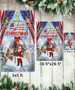santa claus christmas american flag we wish you ameri christmas flag mln786f 2794