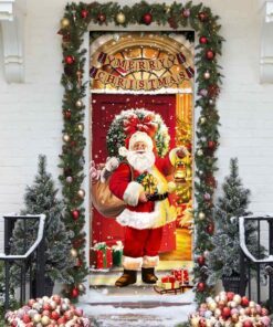Santa Claus Christmas Door cover Home Decor TQN676D