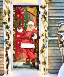Santa Claus Christmas Is Coming Door Cover MLN628D