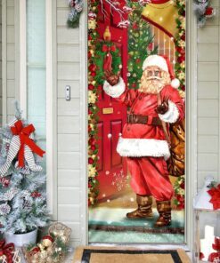 santa claus christmas is coming door cover mln628d 8457