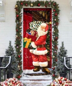 Santa Claus Door Cover, He Will Visit You At Home This Christmas QNN369Dv2