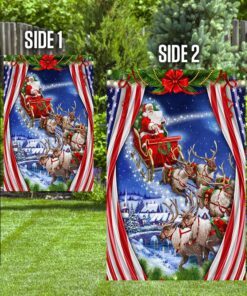 santa claus reindeer flag lha1924f 2687