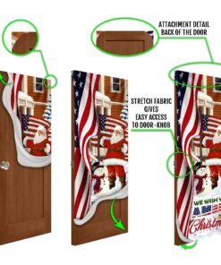 santa claus us door cover we wish you ameri christmas ddh2940d 2772