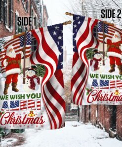 santa claus us flag we wish you ameri christmas ddh2940f 2294