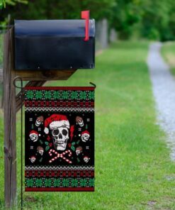 santa skull christmas flag 7326