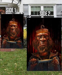 scary bigfoot halloween flag pn169f 1616