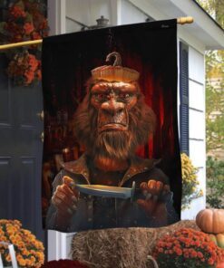 scary bigfoot halloween flag pn169f 3059