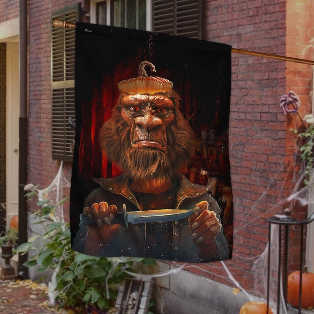 Scary Bigfoot Halloween Flag PN169F