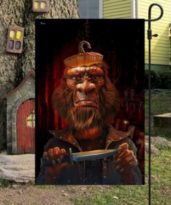 scary bigfoot halloween flag pn169f 5187