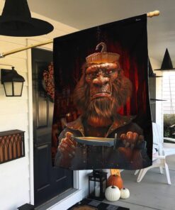 scary bigfoot halloween flag pn169f 8878
