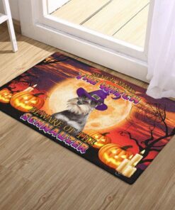 schnauzer doormat halloween thb3296dm 3771