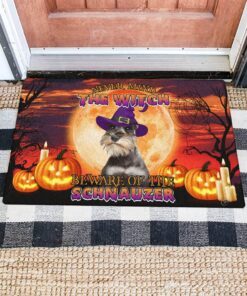 schnauzer doormat halloween thb3296dm 5092