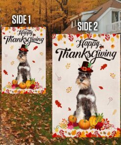schnauzer flag happy thanksgiving bnn529f 1212