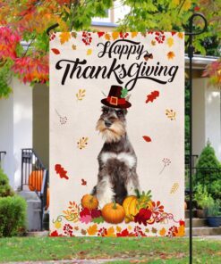 schnauzer flag happy thanksgiving bnn529f 5894