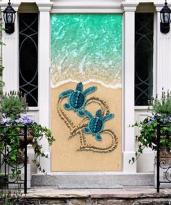 sea turtle beach door cover 6225
