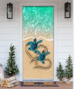 Sea Turtle Beach Door Cover