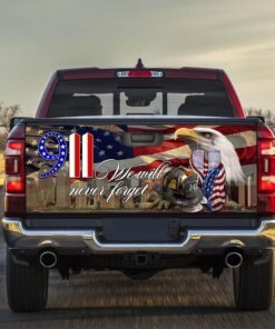 September 11th. Forever In Our Hearts Truck Tailgate Decal Sticker Wrap THB2501TD