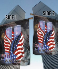 september 11th never forget 911 flag 8235