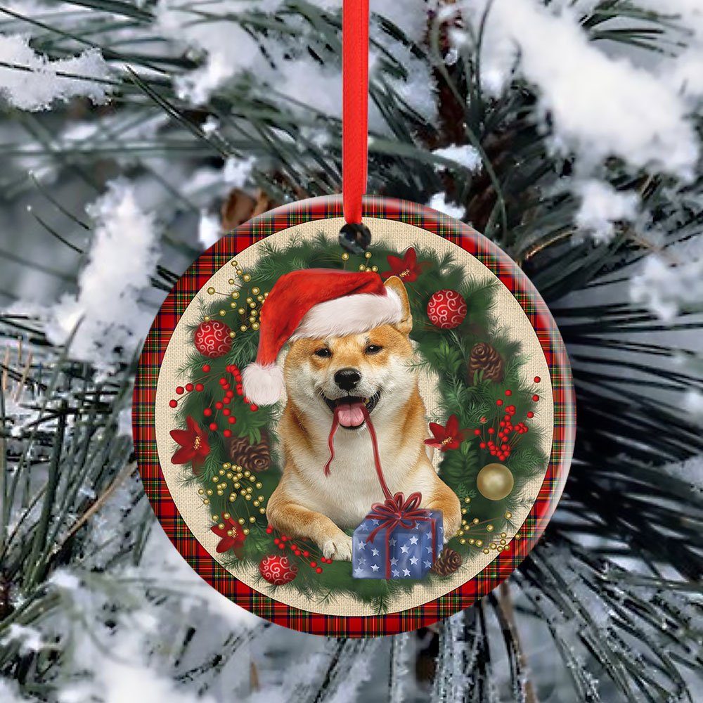 Shiba Ceramic Ornament Dog Lover Christmas Ornament QTR330Ov1 - Image 8