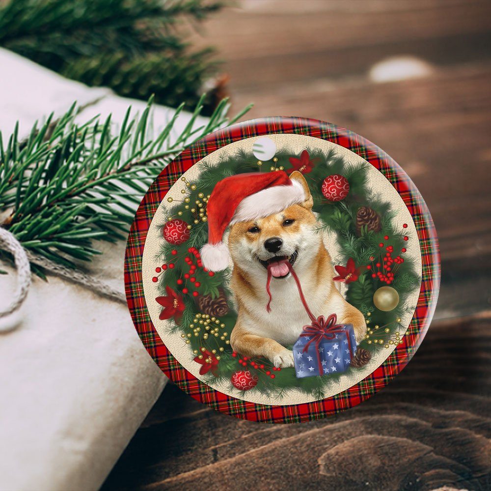 Shiba Ceramic Ornament Dog Lover Christmas Ornament QTR330Ov1 - Image 4