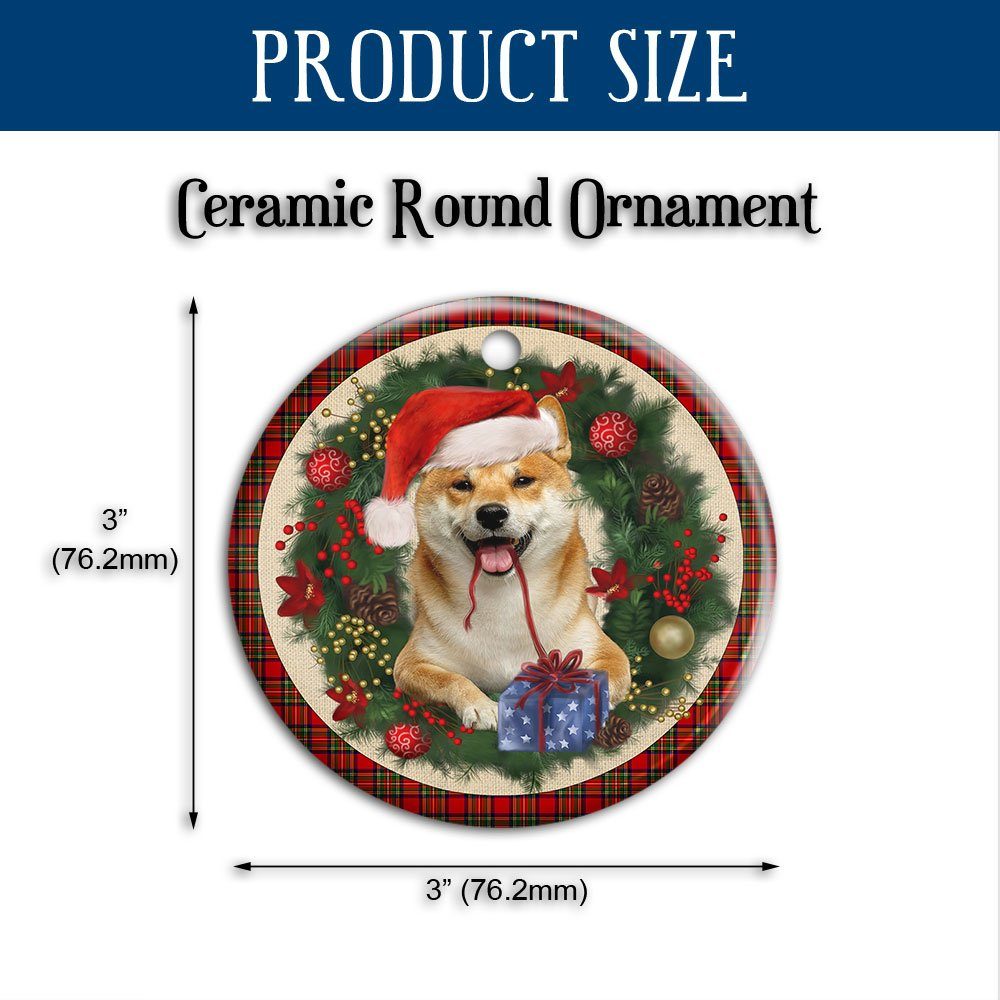 Shiba Ceramic Ornament Dog Lover Christmas Ornament QTR330Ov1 - Image 6