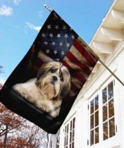 shih tzu american flag 6441