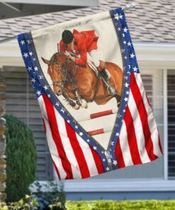 Show Jumping American Flag LNH025F