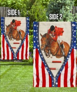show jumping american flag lnh025f 5839