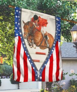 show jumping american flag lnh025f 6916