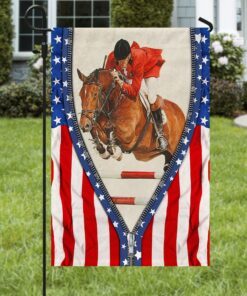show jumping american flag lnh025f 7574