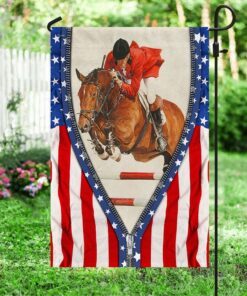 show jumping american flag lnh025f 8775