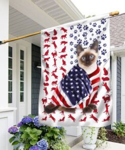 Siamese Cat American Flag DDH2611Fv38