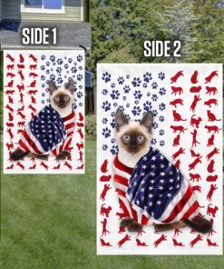 siamese cat american flag ddh2611fv38 5345