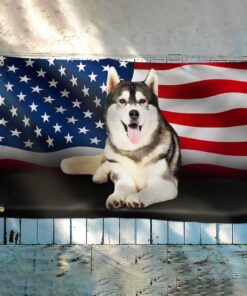 siberian husky american grommet flag qnn437gfv23 3131