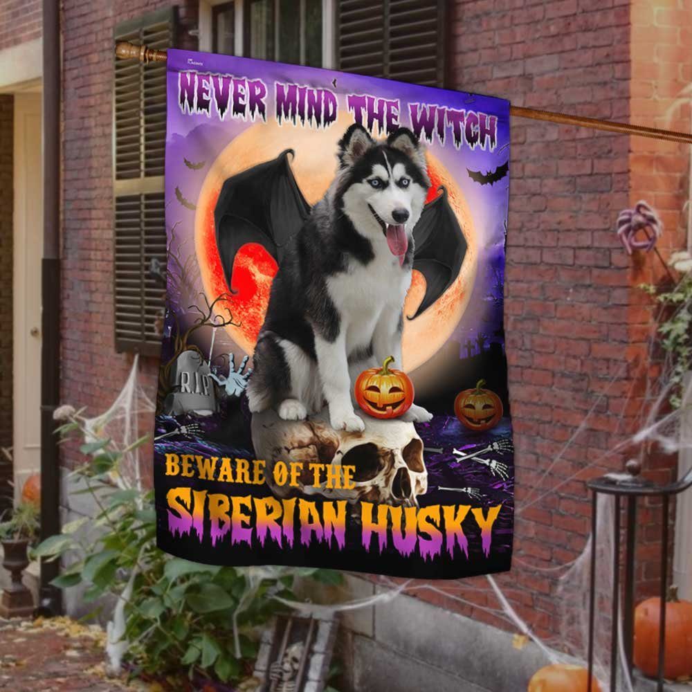 Siberian Husky Halloween Flag Beware Of The Siberian Husky DBD2796Fv19 - Image 3