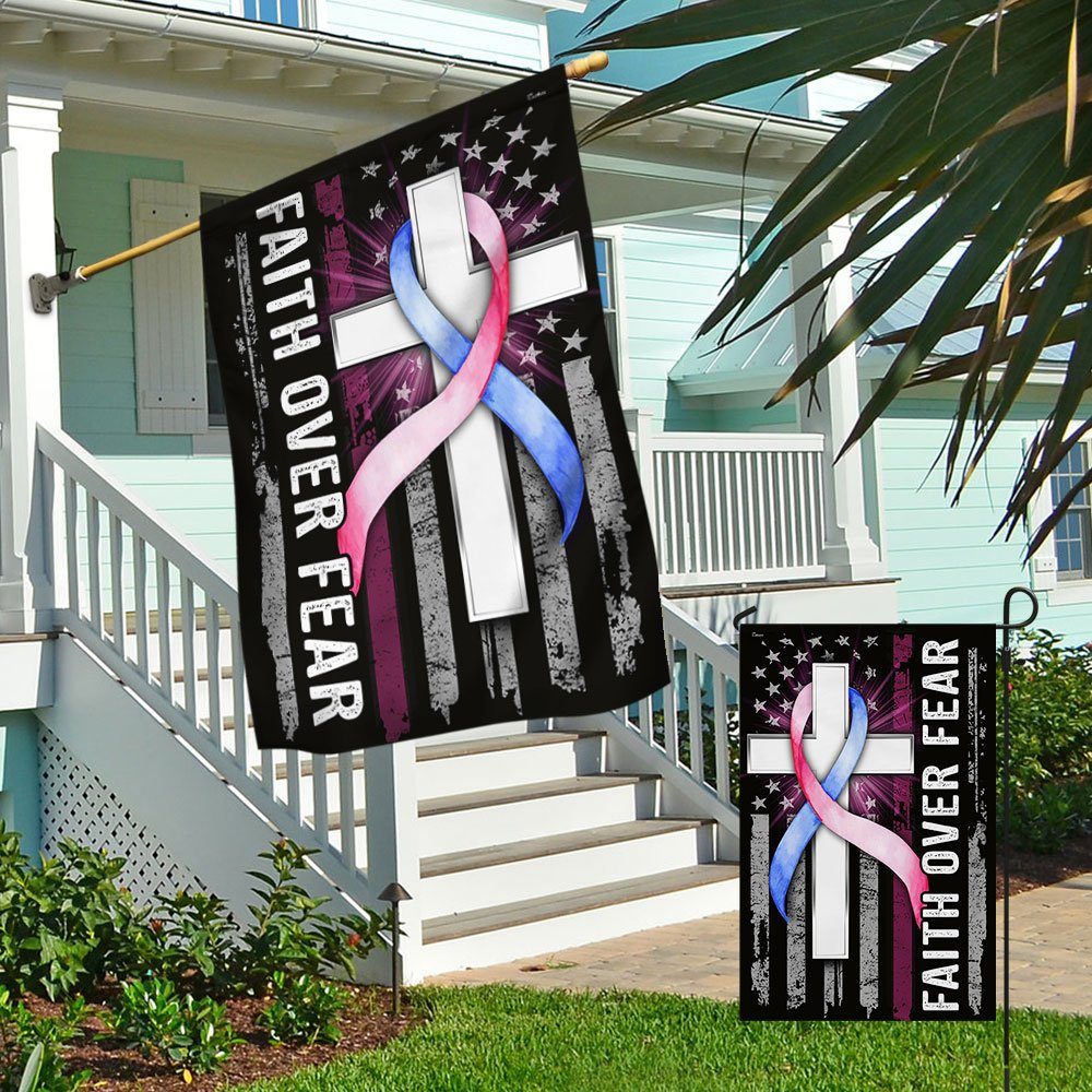 SIDS Flag Faith Over Fear Sudden Infant Death Syndrome Flag QTR508F - Image 4