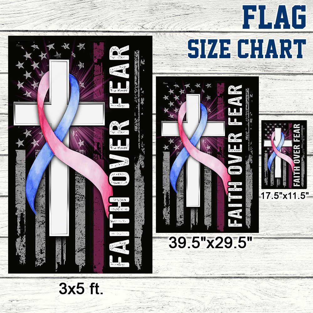 SIDS Flag Faith Over Fear Sudden Infant Death Syndrome Flag QTR508F - Image 7