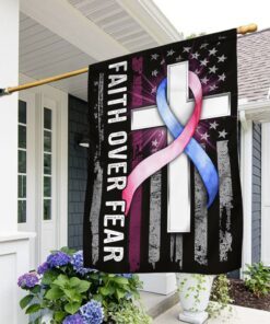 SIDS Flag Faith Over Fear Sudden Infant Death Syndrome Flag QTR508F