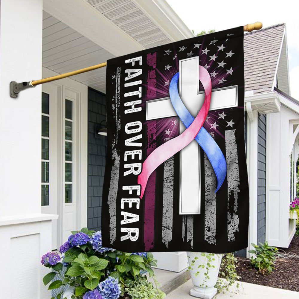SIDS Flag Faith Over Fear Sudden Infant Death Syndrome Flag QTR508F
