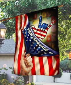 Sign Language American Flag MLH2047F