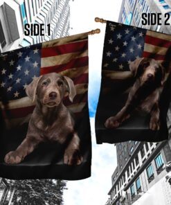 silver labrador american flag 1080