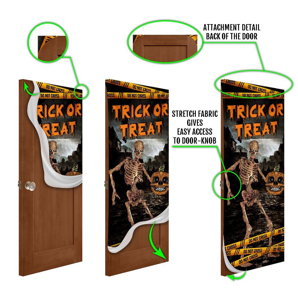 Skeleton Halloween Door Cover Trick or Treat BNN503D - Image 5