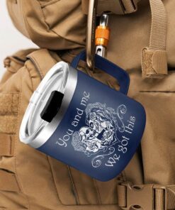 skull couple insulated coffee mug tpt222cm 1236