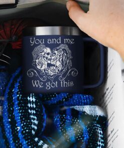 skull couple insulated coffee mug tpt222cm 3542