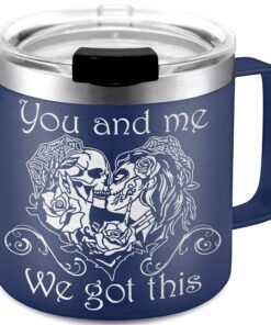 Skull Couple Insulated Coffee Mug TPT222CM