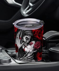 skull couple this is us a little bit crazy and a whole lot of love tumbler 20oz bnn360tu 7555